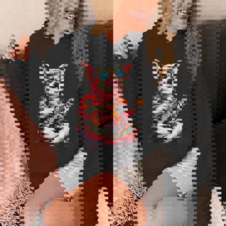 ハワイアンシャツを着たブタ、ウクレレ遊び。 Hoodie
