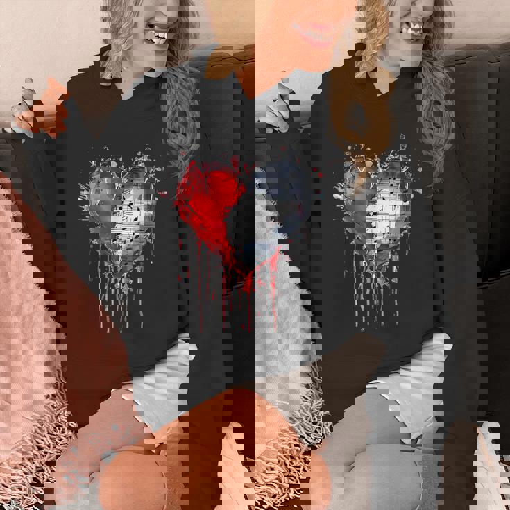 ハート 音符 パンクロック ゴシック 音楽愛好家 パーカー