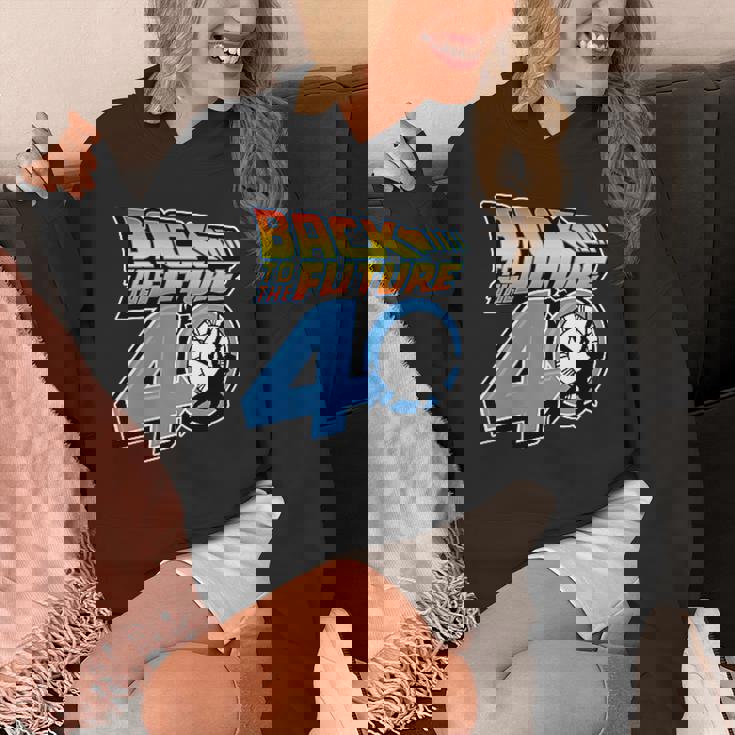 バック・トゥ・ザ・フューチャー 40周年記念ステッカー コラージュ F&B パーカー