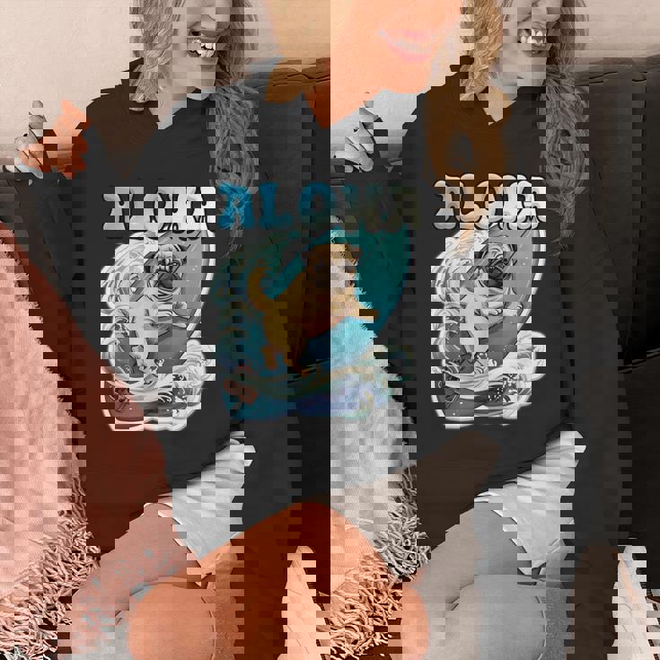 パグサーフィン アロハ サーフボード&ウェーブ パーカー