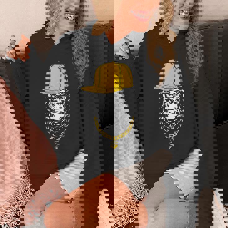 ヒップホップ ゴリラ ラッパー パーカー