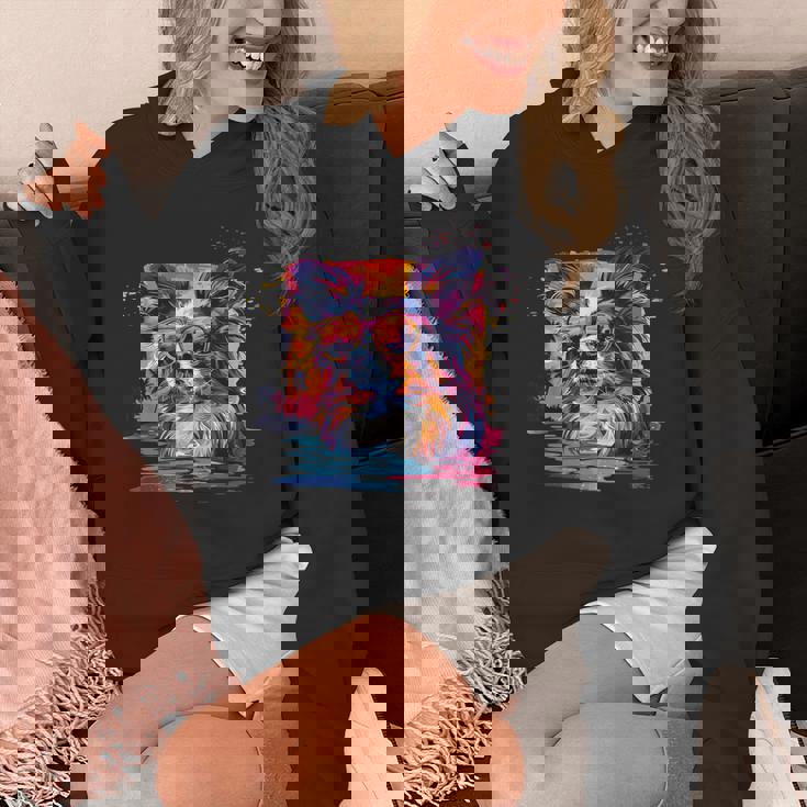 ビーチ・ポップアート クールなパピヨン パーカー