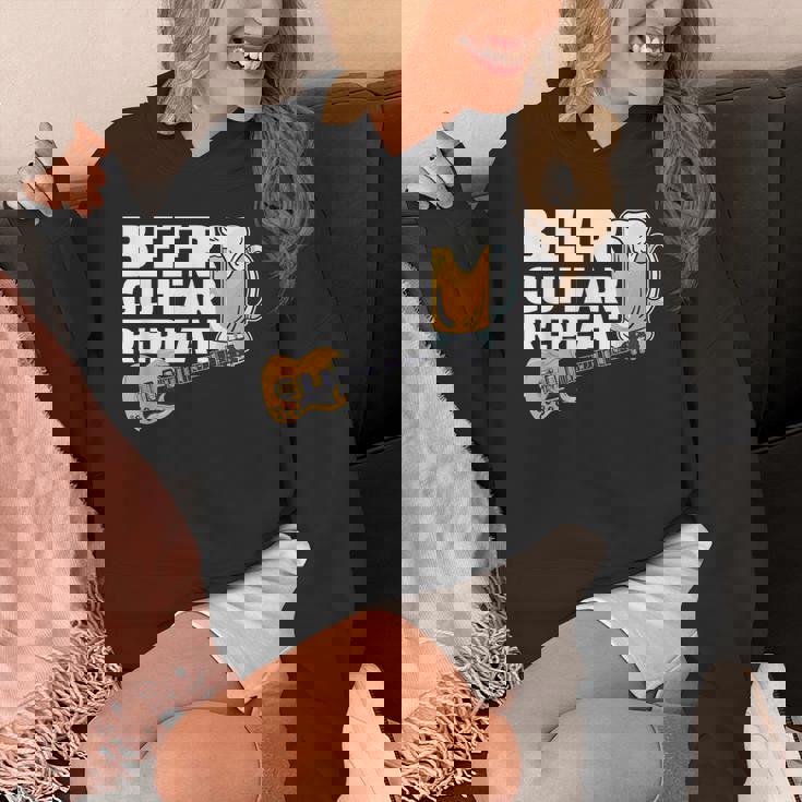 ビール ギター リピート ギター ベース ロックンロール ギタリスト向け パーカー