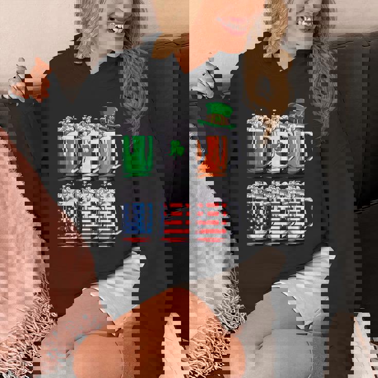 ビール聖パトリックデー メンズ アイルランドのアメリカ国旗 ドリンクマグ パーカー