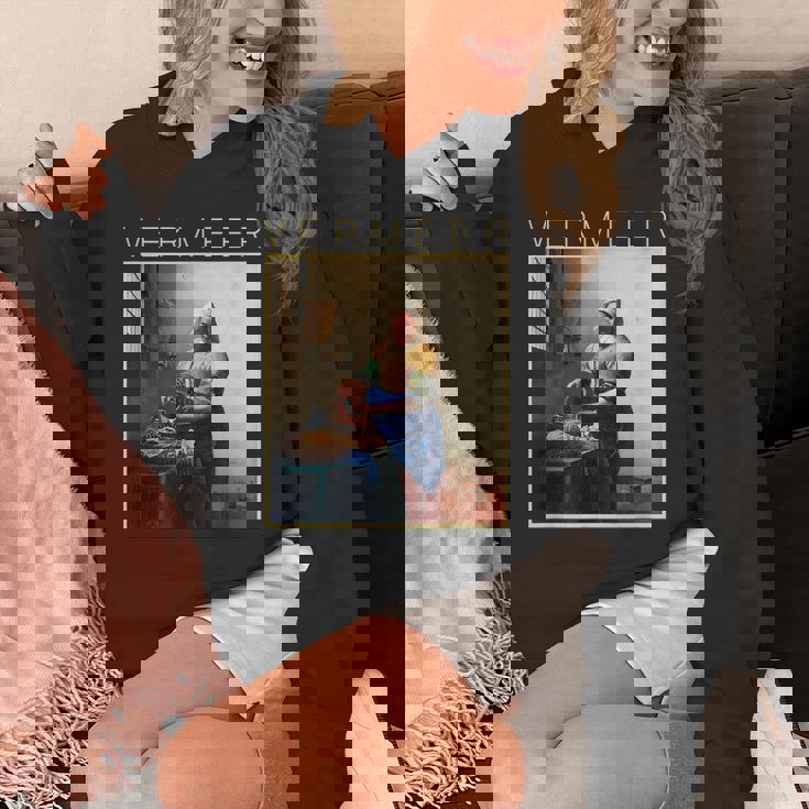 フェルメール 面白いtシャツ アート 牛乳を注ぐ女 絵画 メンズ レディース 面白い 服 美術 油彩画 パーカー