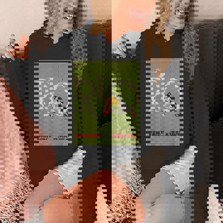 ブラジルオオハシ航空ヴィンテージ旅行ポスターリオデジャネイロ パーカー