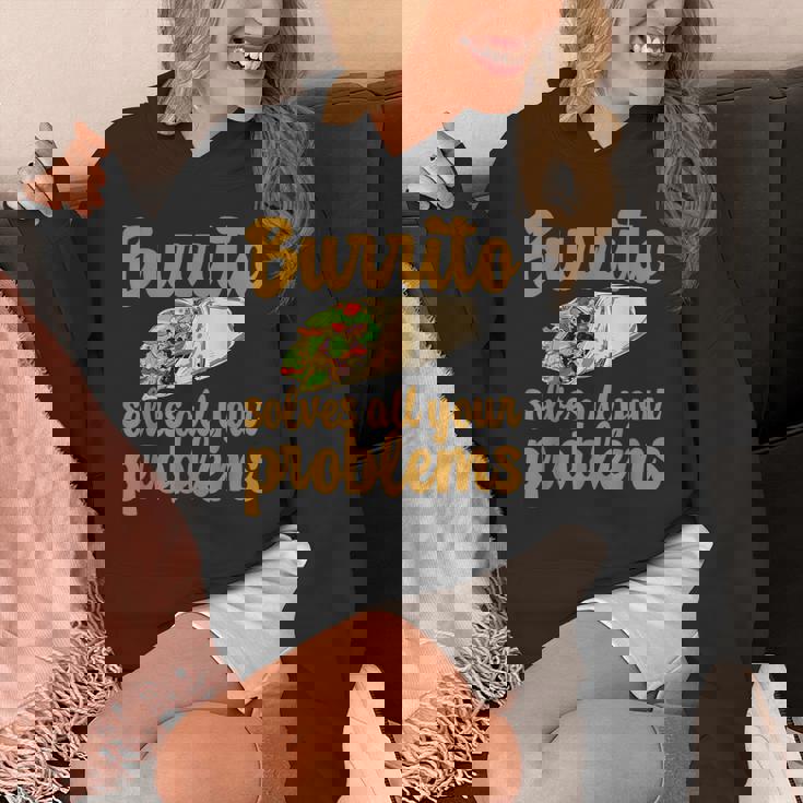 ブリトーはあなたの問題をすべて解決します Burritoolves All Your Problems Hoodie