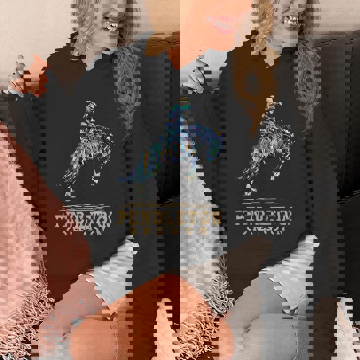 ペンドルトンオレゴン-ロデオ-カウボーイ-ホース パーカー