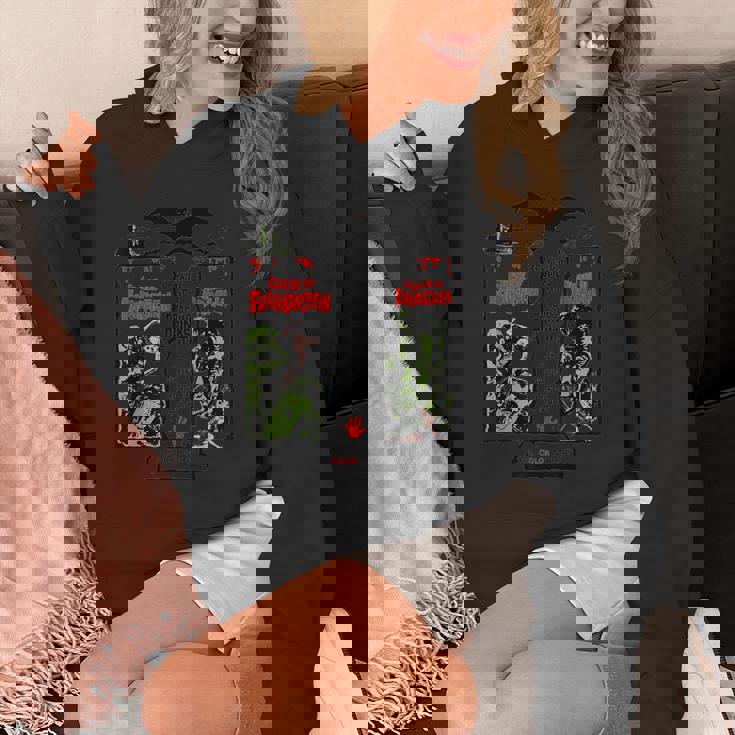 ホラー映画 ヴィンテージ ドラキュラ ハロウィン モンスター フランケンシュタイン パーカー