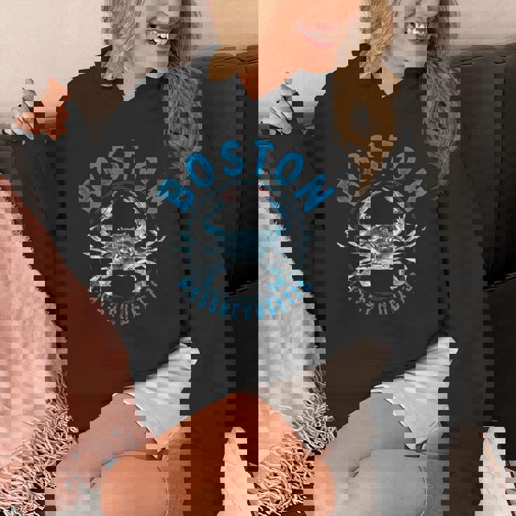 マサチューセッツ州ボストン ブルーカニのデザイン パーカー