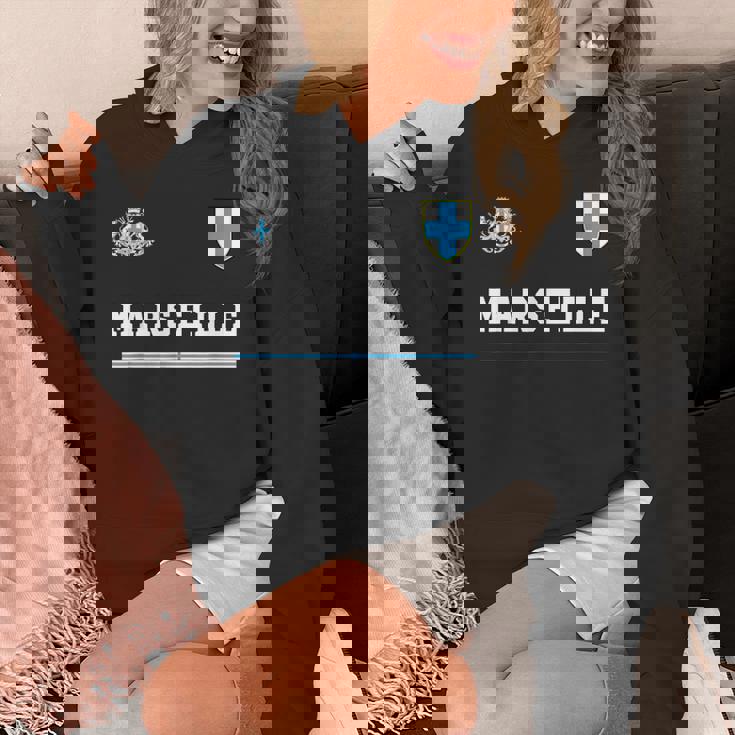 マルセイユ スポーツサッカージャージ フラッグ フットボール パーカー