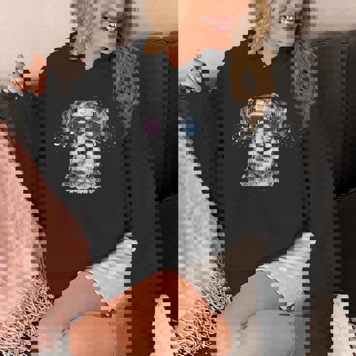 ミニチュア シュナウザー 銀河 サングラス 宇宙 犬好き Hoodie