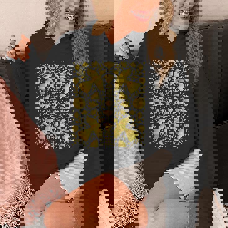 メキシカンテナンゴスのメキシカンゴールド刺繍プリント。 パーカー