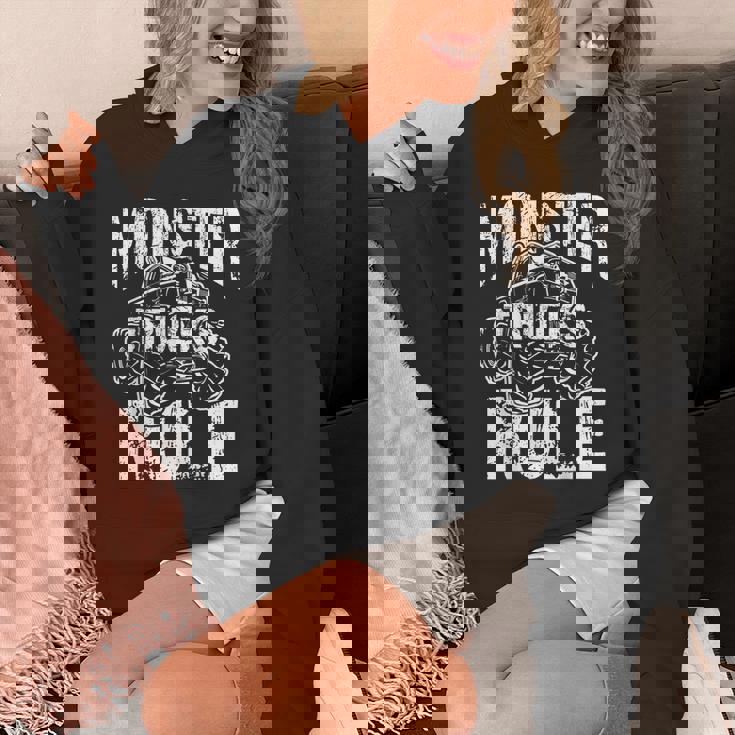 モンスタートラックルールジャムモンスタートラックボーイズ パーカー