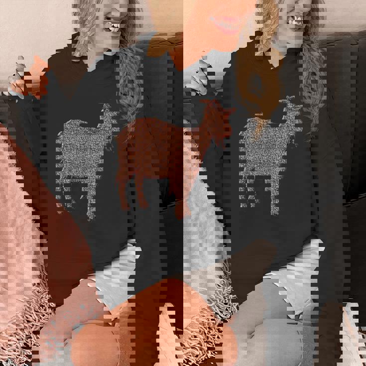 ヤギ動物コーヒー豆 パーカー