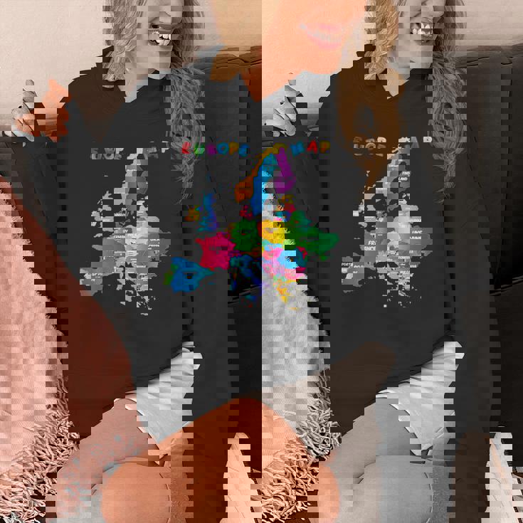 ヨーロッパ地図、国旗、ヨーロッパ諸国 Hoodie
