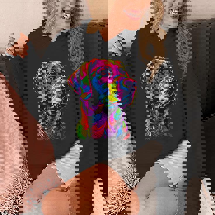 ラブラドールレトリバー カラフルカラー ポップアート グラフィック 犬 ラブラドール パーカー