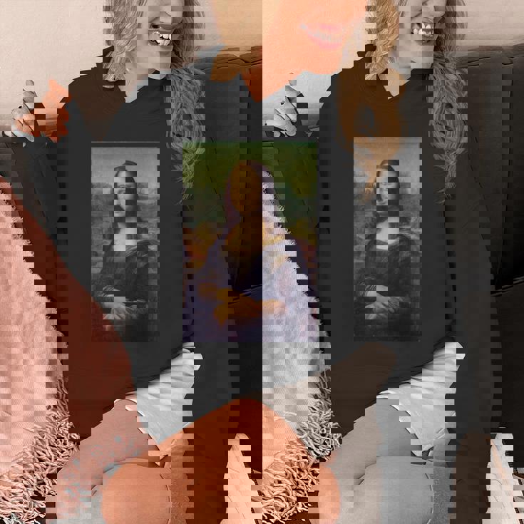 レオナルド・ダ・ヴィンチのモナリザ 長袖tシャツ パーカー