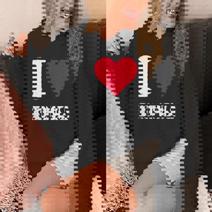 レッドハート I Love Honoka パーカー