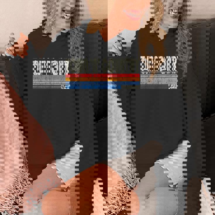 レトロ ヴィンテージ 70年代80年代スタイル タウン・アンド・カントリー、フロリダ州 Hoodie