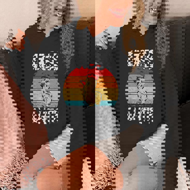 レトロ ヴィンテージ Guess What チキンバット Hoodie