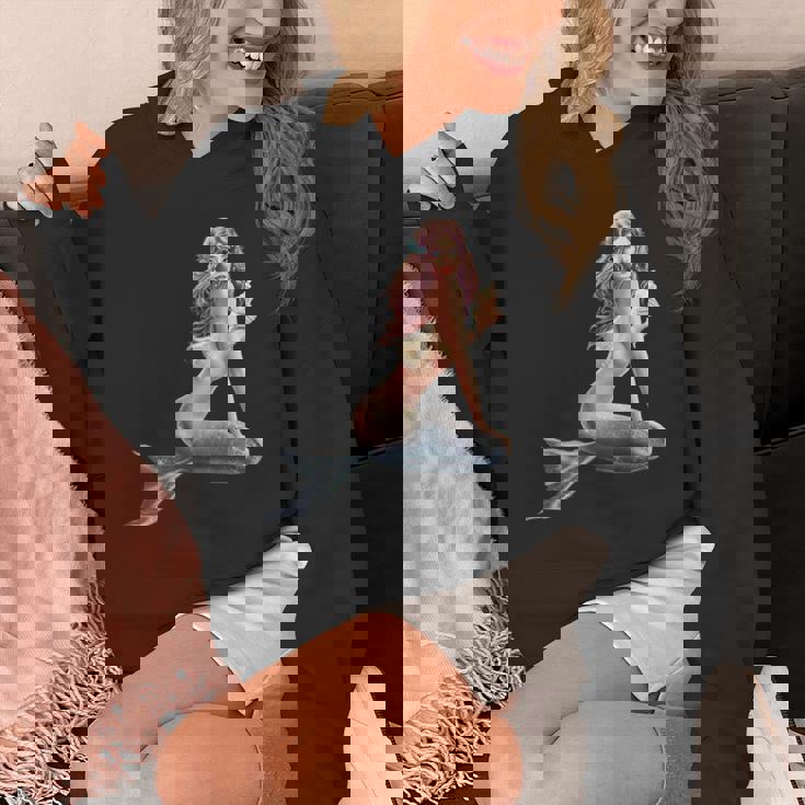 レトロ ヴィンテージ ピンナップ ガール マーメイド パーカー