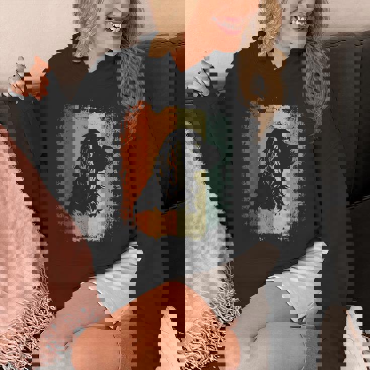 レトロなデザインのアメリカンコッカースパニエルドッグ Hoodie