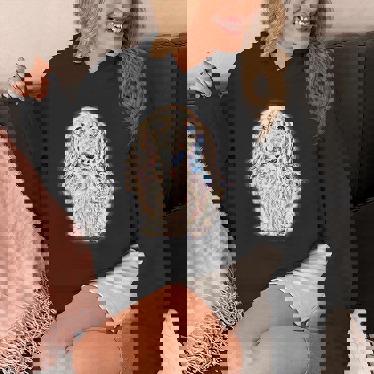 ロングヘア ダックスフンド ギフト かわいい ソーセージ 犬 レディース メンズ Hoodie