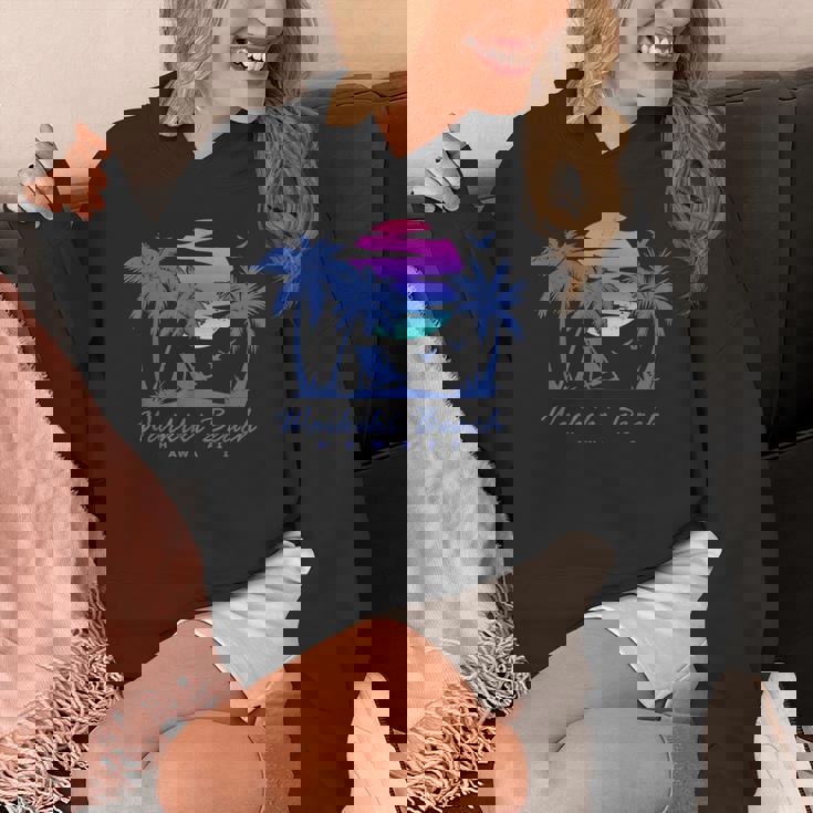 ワイキキ ビーチ ハワイ レトロ ヴィンテージ サンセット ファミリー バケーション パーカー