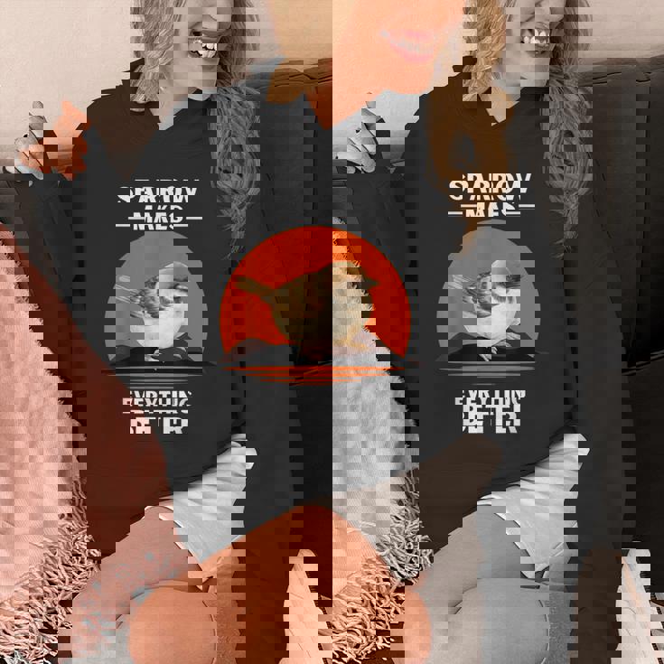 ヴィンテージ スズメの鳥 Make Everything Better スズメの鳥 パーカー