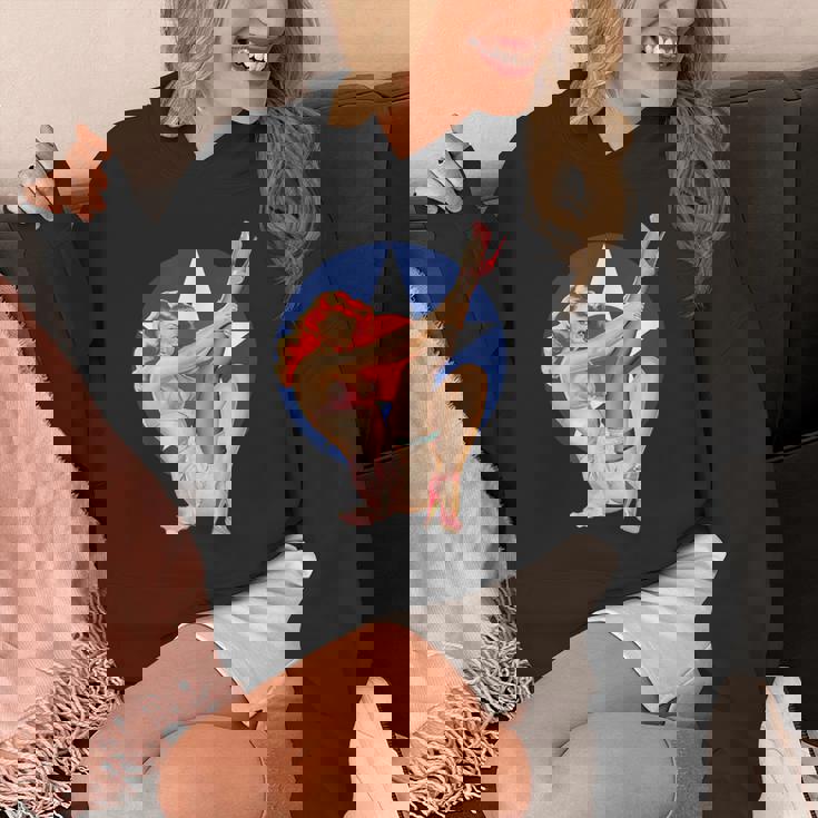 ヴィンテージ 愛国心ピンナップガール パーカー