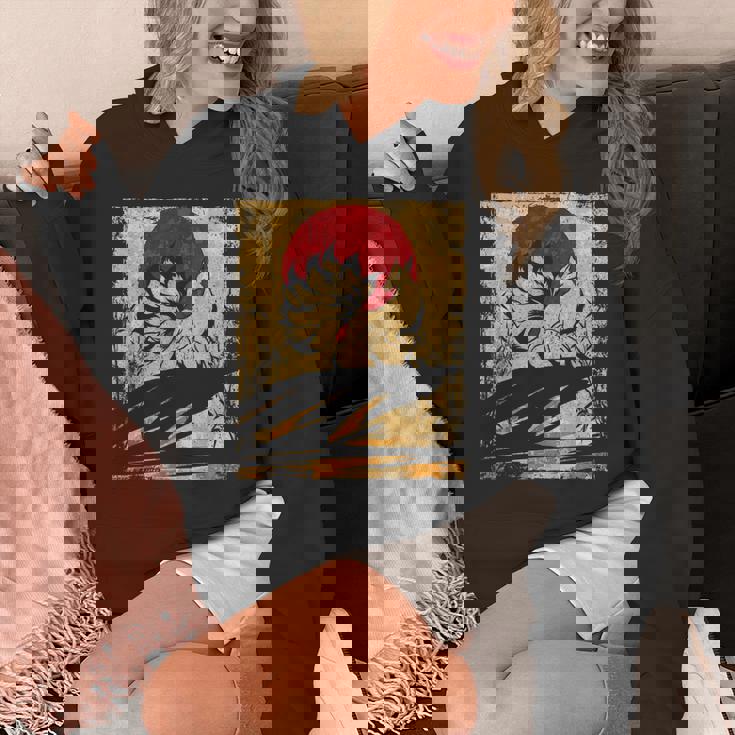 九尾の狐 日本のレトロアート パーカー