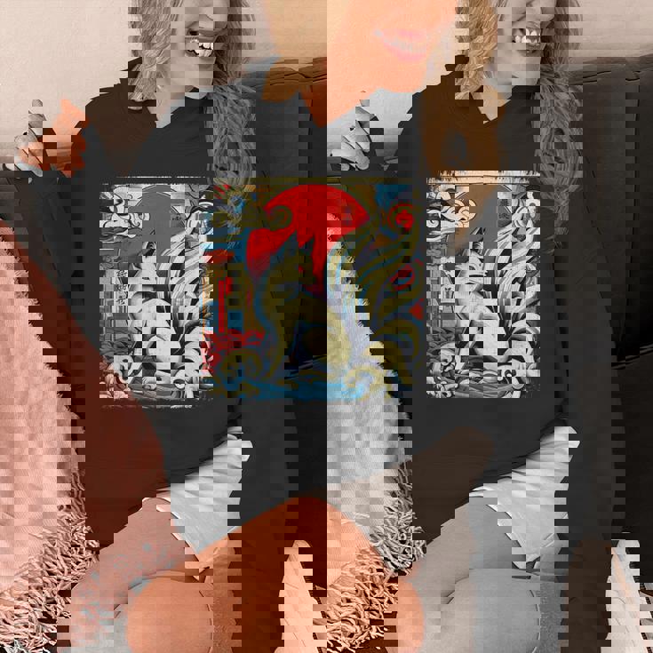 九尾狐 きつね パーカー