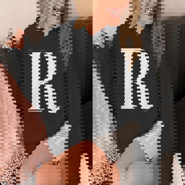 名前入り アルファベット イニシャル文字 R ギフト パーカー