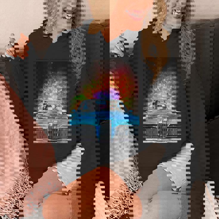 宇宙 銀河 猫 運転 車 パーカー