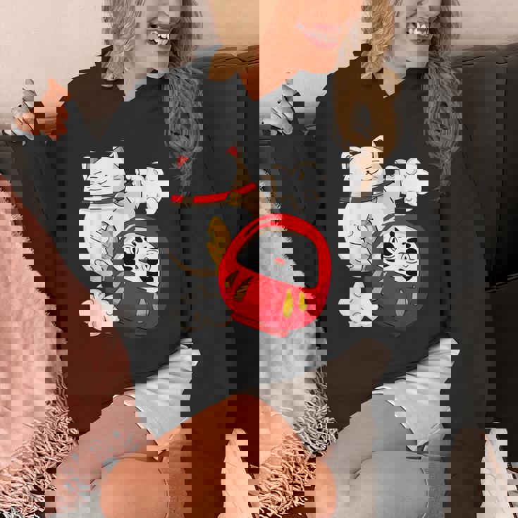 招き猫 招き猫だるま カワイイ パーカー