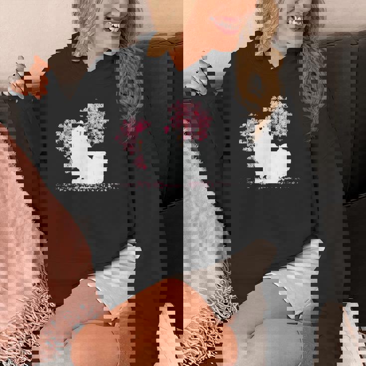 日本のかわいいさくら 桜 ジャパニーズスピッツ犬 Hoodie