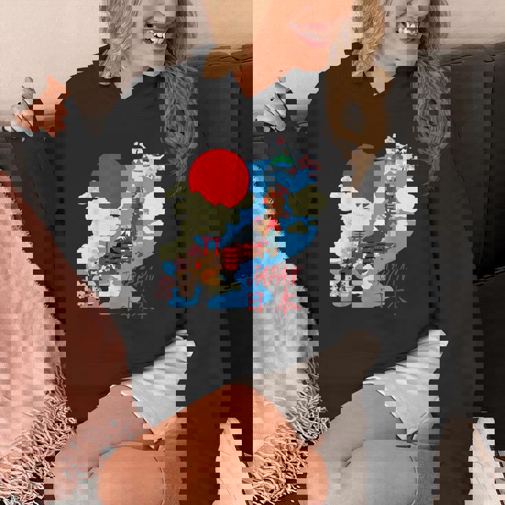 日本地図日本 涼しいのお土産 Hoodie