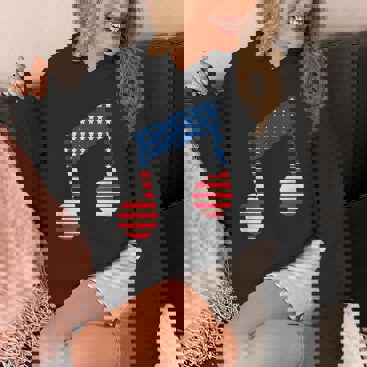 星条旗 アメリカ国旗 音符 Hoodie