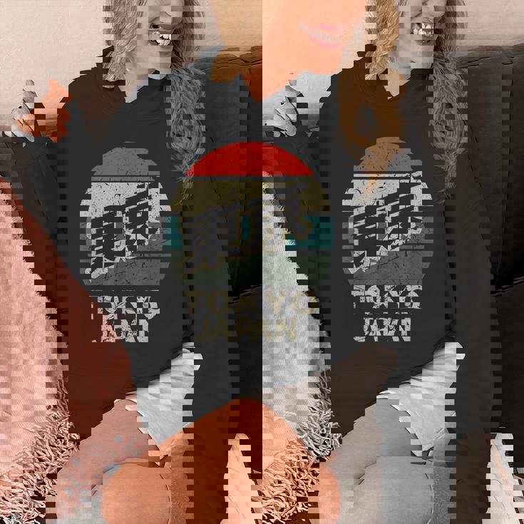 東京ジャパン 漢字 円形 レトロ サンセット パーカー