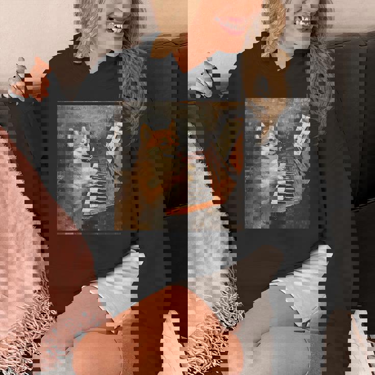 柴犬ピアノ犬 パーカー