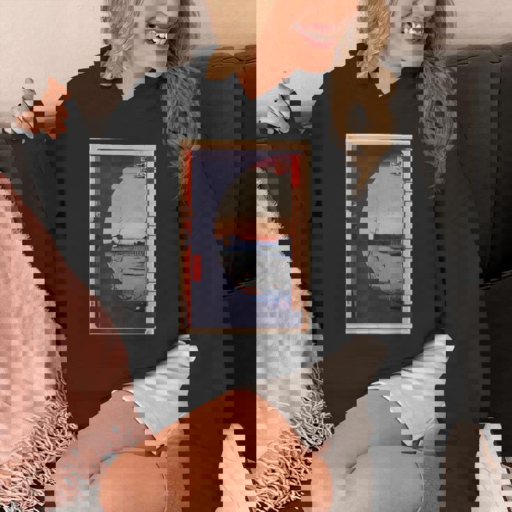 歌川広重 面白いtシャツ 名所江戸百景 絵画 アート メンズ 面白い 服 美術 グッズ 木版画 浮世絵 パーカー