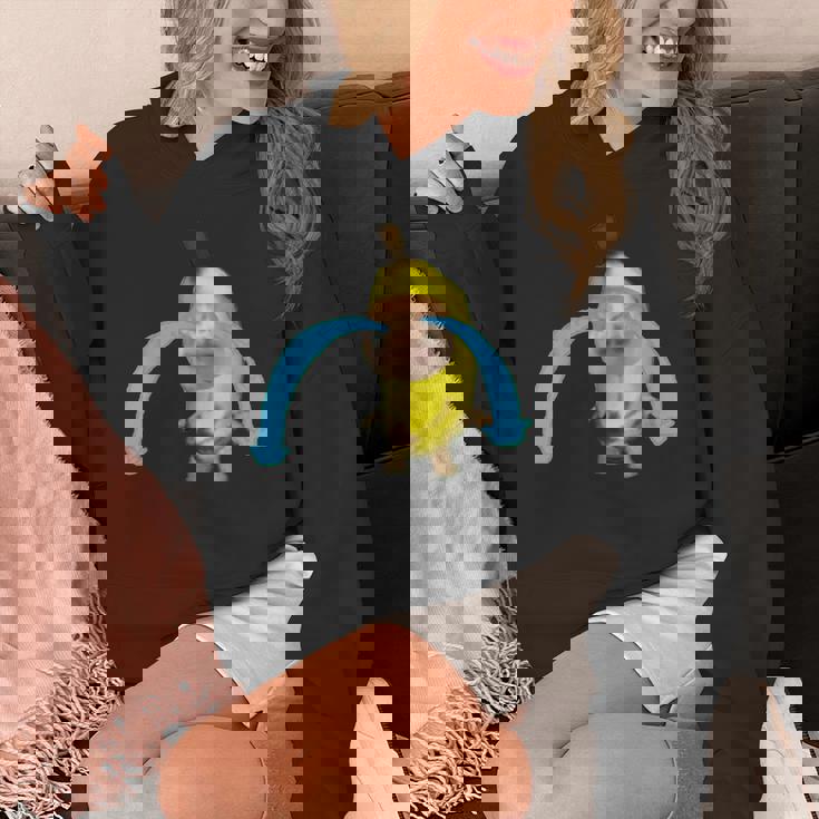 泣いているバナナ猫 パーカー