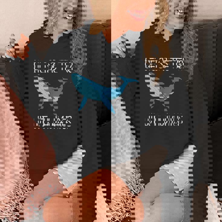 海 自然を愛する人 鯨のいる生活 Hoodie