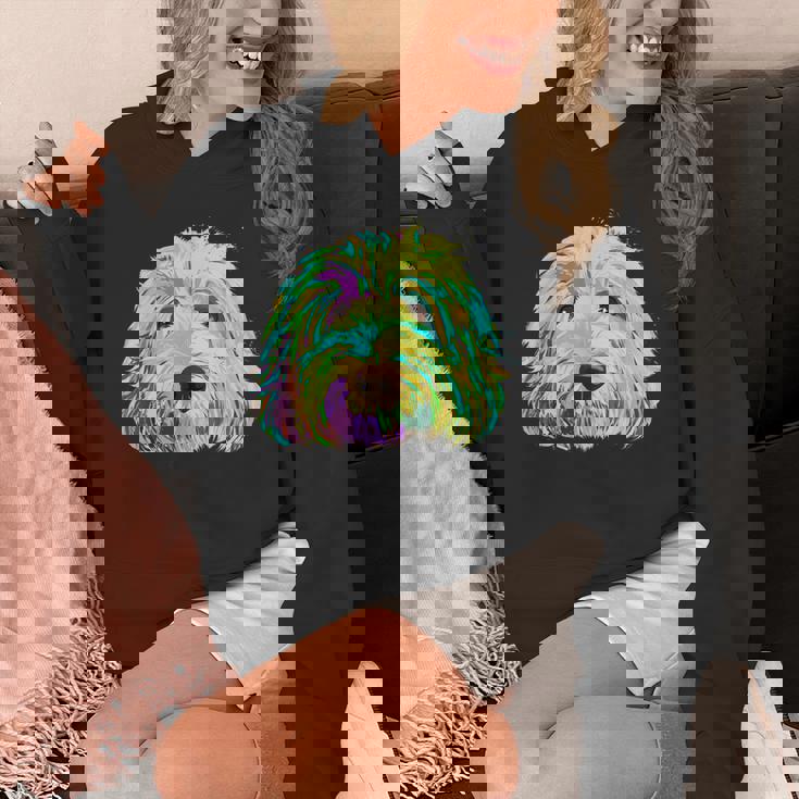 犬 カラフル ラブラドゥードル パーカー