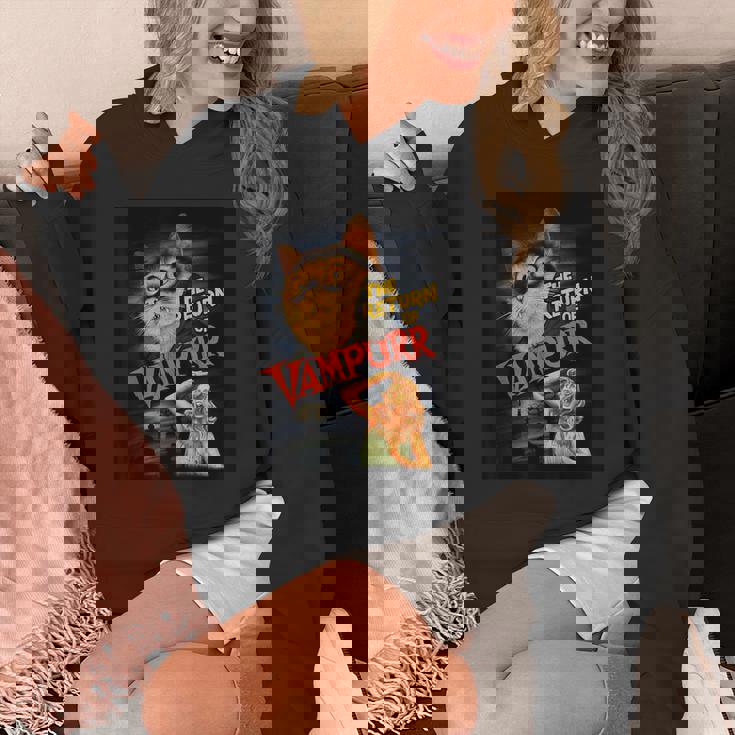 猫 吸血鬼 クラシック ホラー 映画 ファニー グラフィック シャツ パーカー