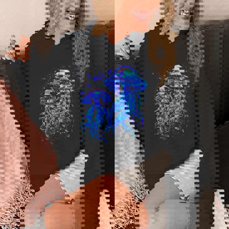 生物発光発光クラゲ パーカー