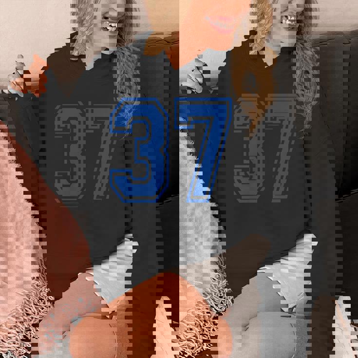 番号37インチ ブルー Hoodie