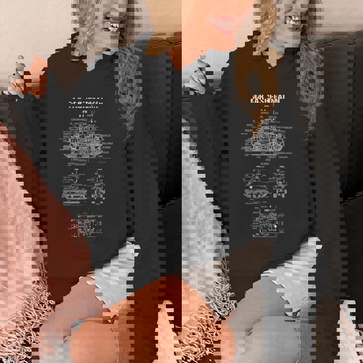 第二次世界大戦のアメリカ戦車m4a3シャーマンの青写真 Hoodie