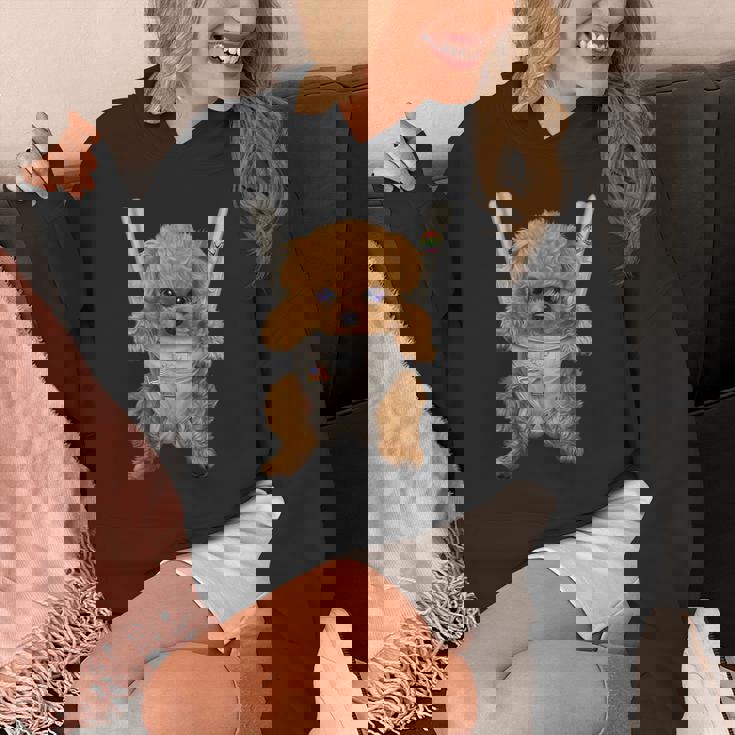 茶毛 プードル いぬ 犬 抱っこ 抱っこ紐 パーカー